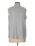 Adrianna Papell Silver Sleeveless Blouse Size L - photo 1