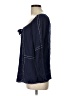 MONORENO 100% Rayon Blue Long Sleeve Blouse Size L - photo 5
