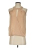 Bebe 100% Polyester Tan Sleeveless Blouse Size XXS - photo 1