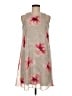 Calvin Klein 100% Polyester Floral Gray Casual Dress Size 6 - photo 1