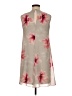 Calvin Klein 100% Polyester Floral Gray Casual Dress Size 6 - photo 2