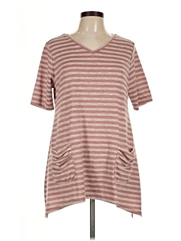 LOGO by Lori Goldstein Short Sleeve Top (view 1)