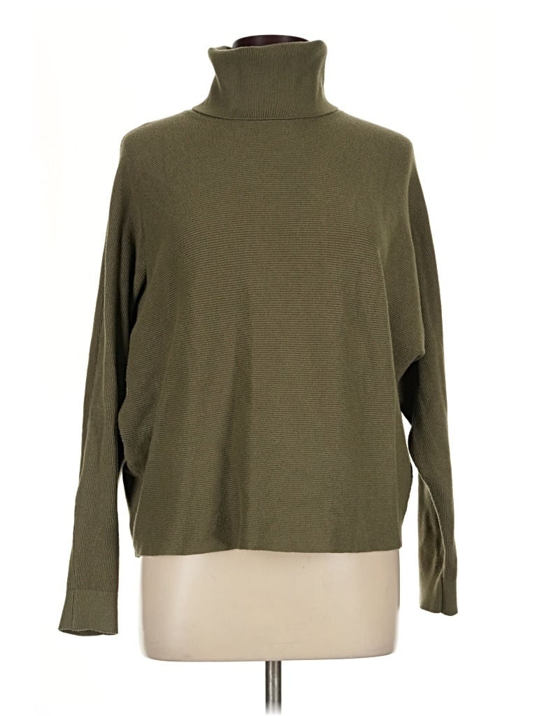 Pre-owned Milano Turtleneck Sweater In Green