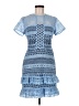 Parker Graphic Blue Cocktail Dress Size M - photo 1