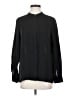 Vince. 100% Silk Black Long Sleeve Silk Top Size 4 - photo 1