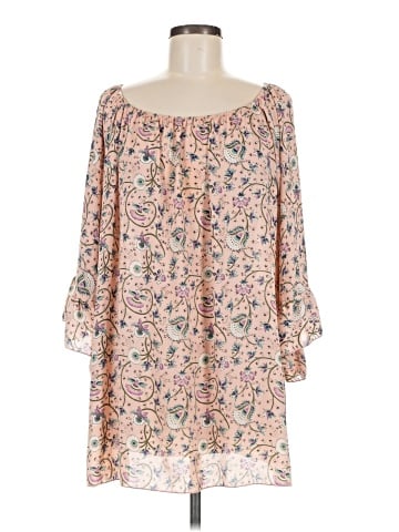 The ZigZag Stripe 3/4 Sleeve Blouse (view 1)