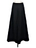 Uniqlo 100% Polyester Solid Black Formal Skirt Size 4 - photo 1