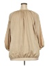 Chico's Tan 3/4 Sleeve Blouse Size XXL (4) - photo 2