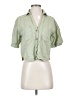 Zara Green 3/4 Sleeve Button-Down Shirt Size XS - photo 1