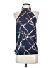 Zara Basic 100% Polyester Blue Sleeveless Blouse Size XS - photo 1