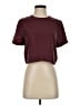 Rag & Bone 100% Polyester Burgundy Short Sleeve Top Size XXS - photo 1