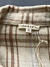 Jodifl Plaid Tan Long Sleeve Blouse Size M - photo 7