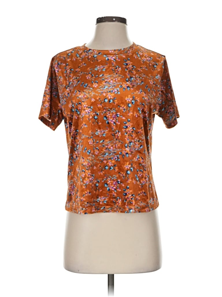 Pre-owned Savage X Fenty Short Sleeve Blouse In Orange
