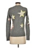Banana Republic Stars Gray Wool Pullover Sweater Size XS - photo 2