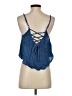 Blue Life 100% Rayon Blue Tank Top Size S - photo 2