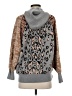 Easel Animal Print Gray Pullover Sweater Size S - photo 2