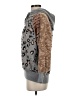 Easel Animal Print Gray Pullover Sweater Size S - photo 5
