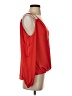 Naked Zebra 100% Polyester Red Sleeveless Blouse Size S - photo 4