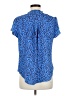 41Hawthorn 100% Polyester Animal Print Blue Short Sleeve Blouse Size M - photo 2