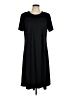 Susan Graver Solid Black Casual Dress Size L - photo 1