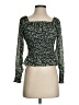 Madewell 100% Polyester Green Long Sleeve Blouse Size XXS - photo 1