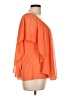 C established 1946 100% Polyester Orange Short Sleeve Blouse Size L - photo 4