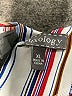 Luxology 100% Polyester Stripes White Short Sleeve Blouse Size XL - photo 7