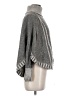 YOON Chevron-herringbone Gray Poncho Size XS - Sm - photo 4