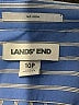 Lands' End 100% Cotton Stripes Blue Long Sleeve Button-Down Shirt Size 10 (petite) - photo 7