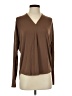 up! Brown Long Sleeve Top Size S - photo 1