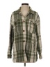 Lucky Brand 100% Cotton Plaid Green Jacket Size S - photo 1