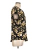 Liz Claiborne 100% Polyester Paisley Black Short Sleeve Blouse Size L - photo 4