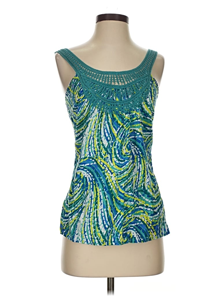 Pre-owned Prana Tank Top Blue Strapless Neckline Tops