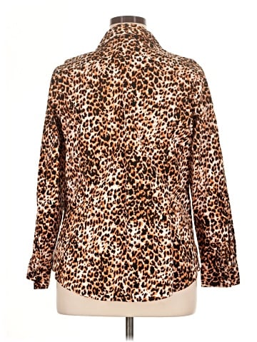 Jessica London Long Sleeve Button-Down Shirt (view 2)
