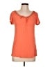 DKNYC 100% Viscose Orange Short Sleeve Top Size L (estimated) - photo 1