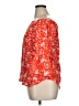 verse 100% Polyester Orange Red 3/4 Sleeve Blouse Size L - photo 5