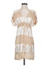 B. Split Tie-dye Tan Casual Dress Size S - photo 1