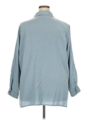 Workshop Republic Clothing 3/4 Sleeve Button-Down Shirt (view 2)