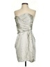Mara Hoffman Metallic Silver Gray Cocktail Dress Size 10 - photo 1