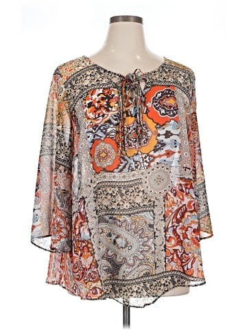 Unity 3/4 Sleeve Blouse (view 1)