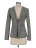 White House Black Market Plaid Gray Blazer Size 0 - photo 1