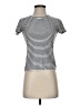 J.Crew Mercantile Stripes Silver Short Sleeve Turtleneck Size XXS - photo 1