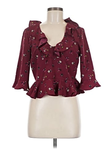 Topshop 3/4 Sleeve Blouse (view 1)