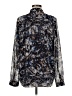 CAbi Paisley Blue Long Sleeve Blouse Size M - photo 2