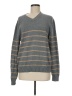 Lands' End Stripes Gray Pullover Sweater Size M - photo 1