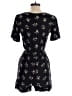 Madewell 100% Viscose Floral Black Button-Front Day Romper in Daisies Size XXS - photo 2