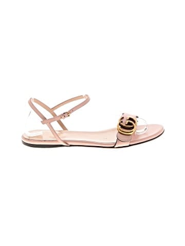Gucci Leather GG flat Sandals (view 1)