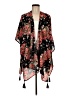 Maurices 100% Polyester Black Kimono One size - photo 1