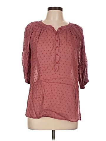 Garnet Hill 3/4 Sleeve Blouse (view 1)