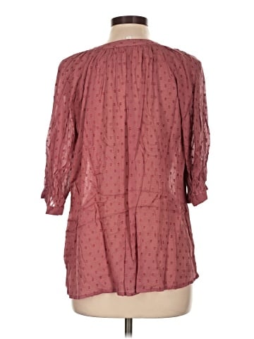 Garnet Hill 3/4 Sleeve Blouse (view 2)